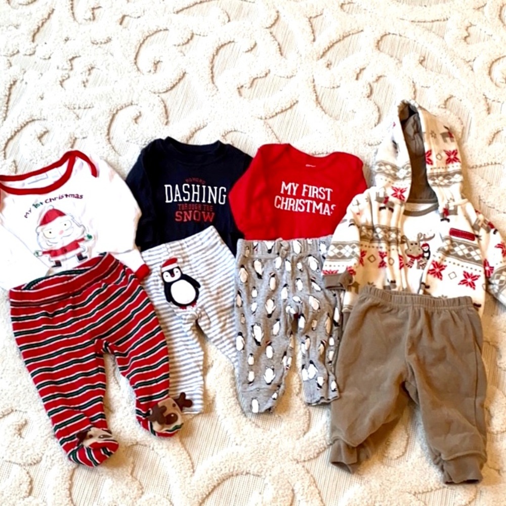3M Carter’s Baby Boy Christmas Lot